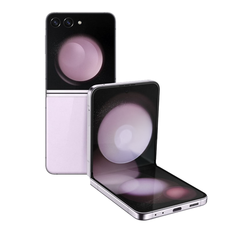 Samsung Galaxy Z Flip5 Smartphone AI RAM 8GB Display 3,4" Super AMOLED/6,7" Dynamic AMOLED 2X Lavender 256GB