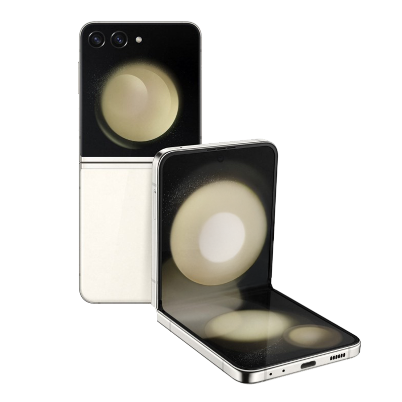 Samsung Galaxy Z Flip5 Smartphone AI RAM 8GB Display 3,4" Super AMOLED/6,7" Dynamic AMOLED 2X Cream 256GB